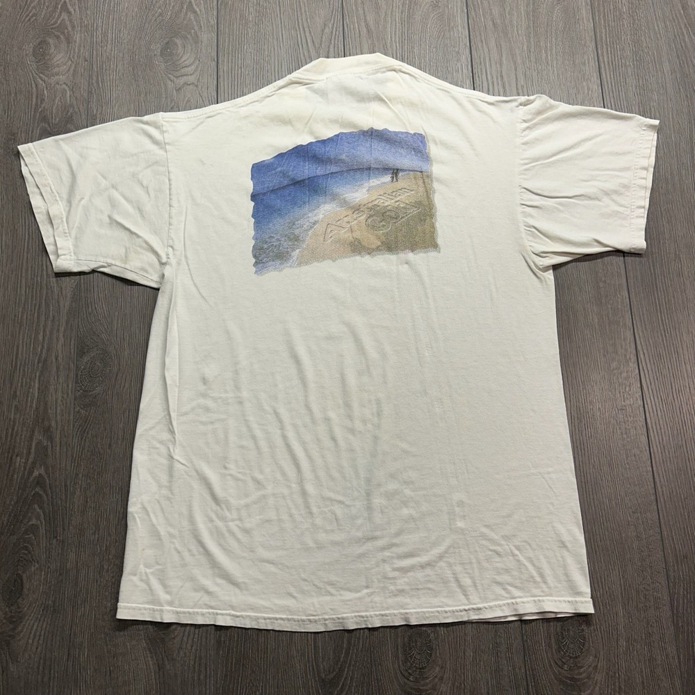 Vintage Australian Gold Jerzees T-Shirt Mens Large Cream Surfing Koala Beach 90s
